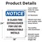Signmission D-Class Fire Extinguisher For OSHA Notice Sign, Aluminum, 18in W x 24in L, 2PK OS-2PACK-NS-A-1824-V-10940 - alternate 2